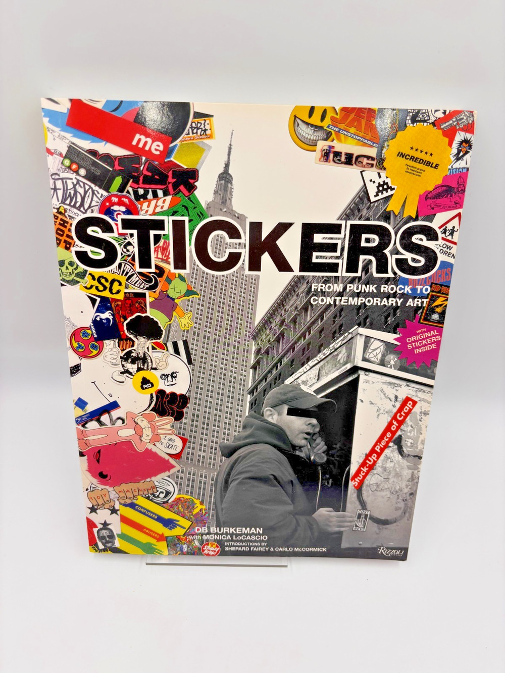 Stickers Book Punk Rock Street Art DB Burkeman Shepard Fairey KAWS Rizzoli 2010